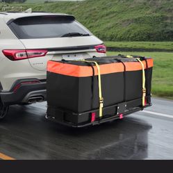 KING BIRD 54" x 20" x 5.5" Hitch Cargo Carrier 500LBS Trailer Hitch $69.99 Mount Cargo Carrier with Ratchet Straps