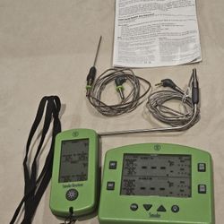 ThermoWorks Smoke Wireless Remote BBQ Alarm Thermometer TX-1300-GR 300 Ft