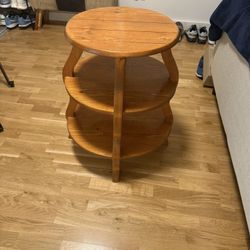 Solid Wood End Table 
