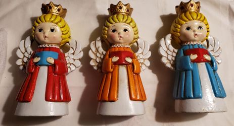 1960s -70s Homco Choir Angels (Set Of 3)