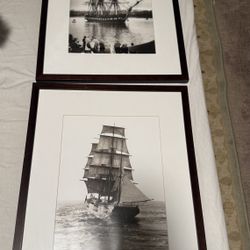 Historical Tall Ship Art Framed