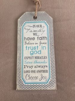 Inspirational Wall Plaque