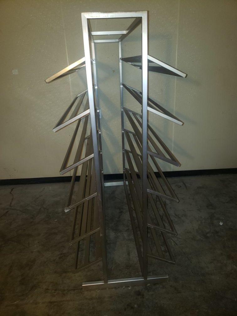 Stainless steel shoe rack 150 LB 9 available