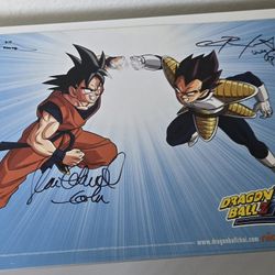 Dragon Ball Z Signed Poster From Comic Con 