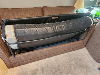 Brown Love Seat And Fold-out Bed/mattress Thumbnail