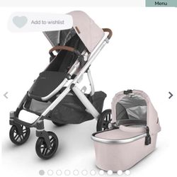 UPPA Baby stroller And Bassinet (Dusty Pink)