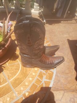 Cuadra Men's Brown Leather Pull On Closed Toe Western Boots Shoes