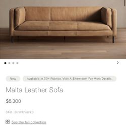 Malta Leather Sofa