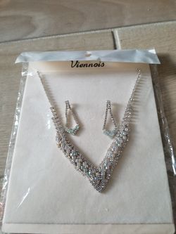 Earrings and necklace