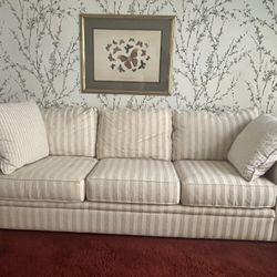 White Like New Couch With Pillows