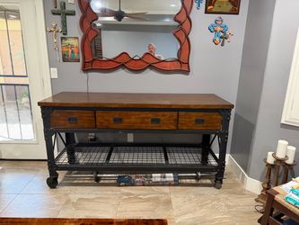 Industrial Buffet and Cabinet