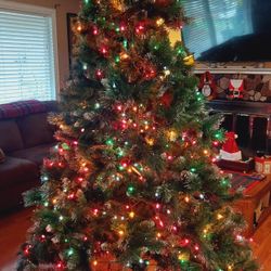 7' 3pc Prelit Christmas Tree