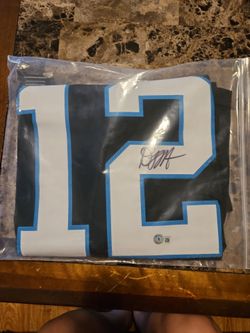 DJ MOORE AUTO JERSEY COA CAROLINA PANTHERS