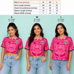 Mexico Pink crop top jersey womens World cup 2026 soccer