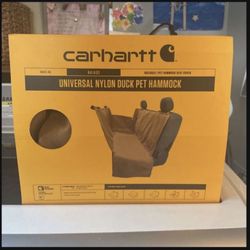 Carhartt Pet Hammock Seat Cover For Car. Brand New, Never Used. Retail $120