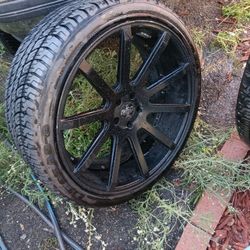 Two 20 Inch Versante Alloy Rims W/ New Tires
