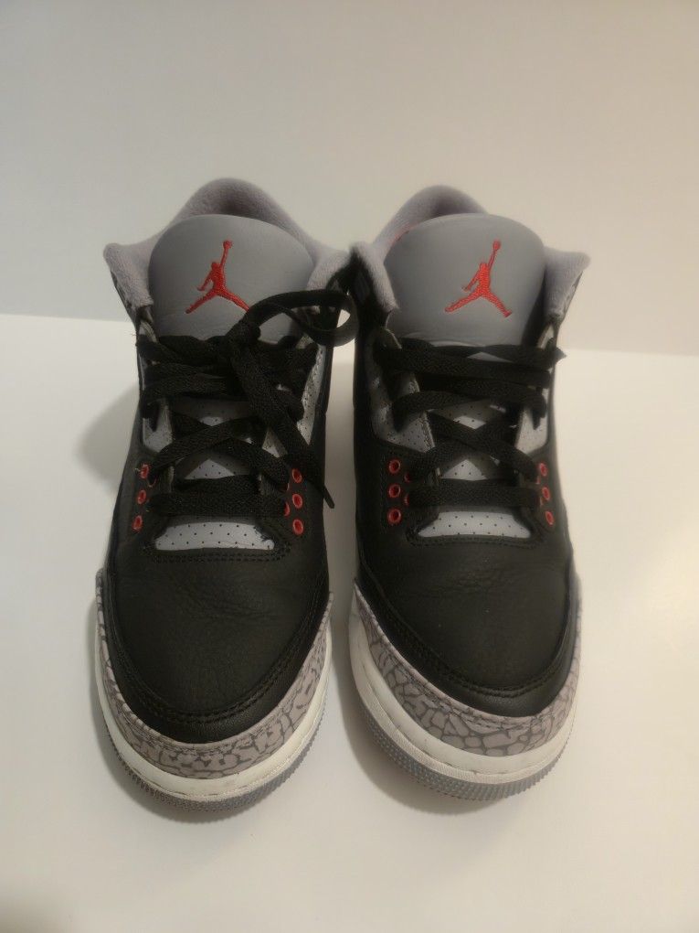 Jordan 3 Blk Cement  Sz 7y 