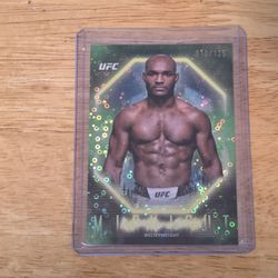 2025 Midnight Kamaru Usman Green Numbered To 125