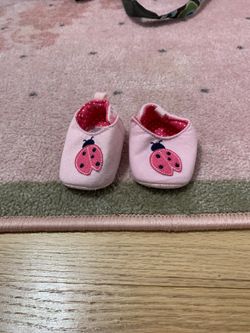 Newborn ladybug booties