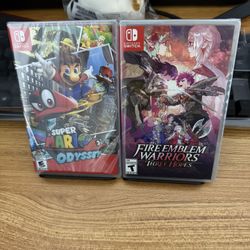 NEW SEALED Super Mario Odyssey + Fire Emblem Warriors Three Hopes For Nintendo Switch
