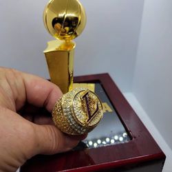 Lakers Championship 2020 RING , TROPHY, And SOUVENIR Box