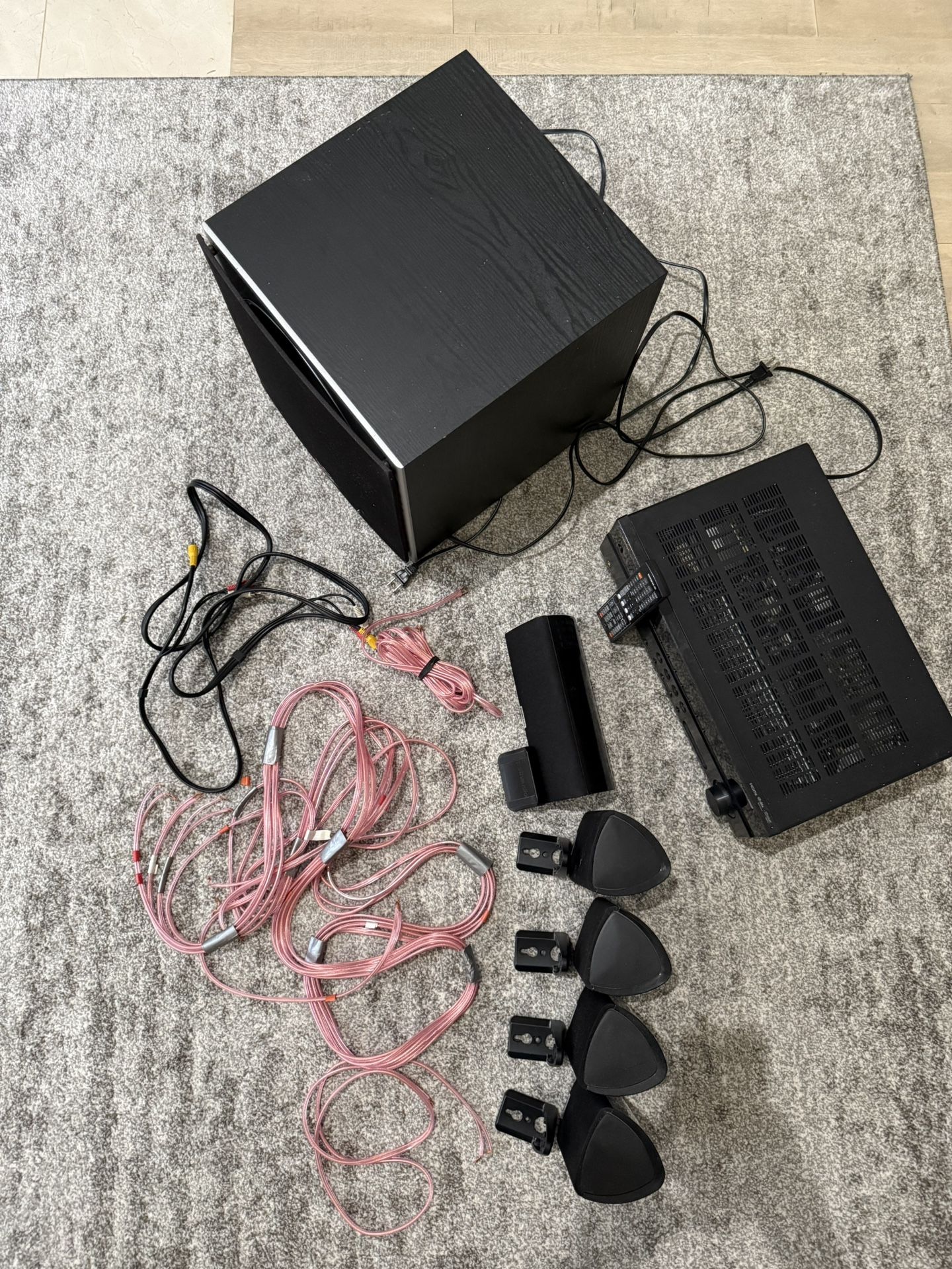 Polk Audio 5.1 Surround Sound System + Yamaha Receiver
