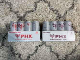 PHX Hydration Energy Drinks (24 count - Wild Berry, Watermelon Lime)