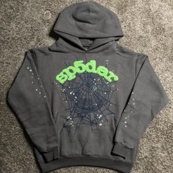 Spider Hoodie  Gray Medium Us 
