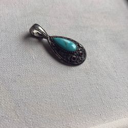 Sterling Silver Pendant With Stones 