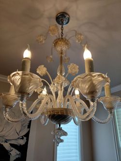 Antique Morano Italy chandelier