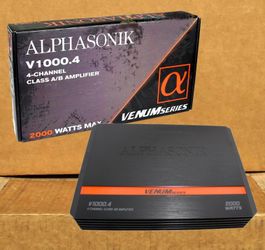 4 Channel Speaker System Amplifier 2000 Watts Alphasonik V1000.4 🚨 Payment Options Available 🚨 No Credit Needed 🚨