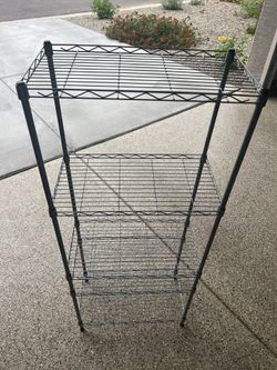 Grey Metal Rack