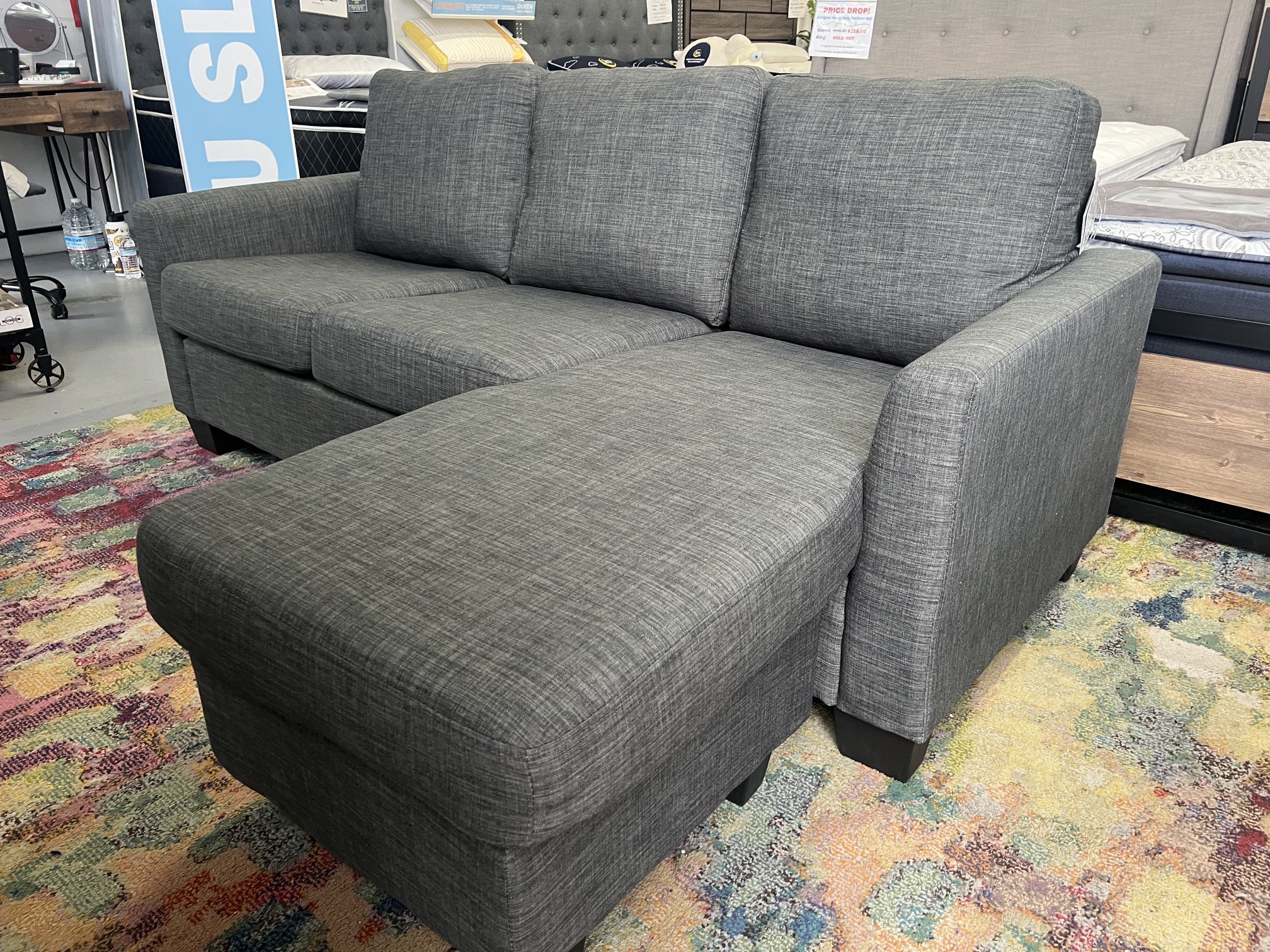 BRAND NEW! Space Saver Sectional With Reversible Chaise Great price 