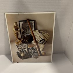 1993 NO.8 Ty Cobb -The Georgia Peach, Detroit Tigers 11”x14”First Edition Print.