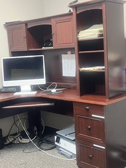 Office Table And Shelve Sale $300.00 Or BO