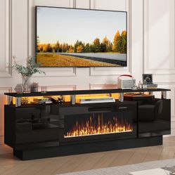Fireplace TV Stand with 36” Electric Fireplace