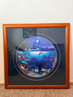 Christian Riese Lassen Framed Print, Round Ocean Scene