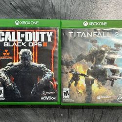 LOT OF 2 - Call of Duty: Black Ops III and Titanfall 2 for Xbox One.