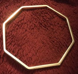 Octagonal gold bracelet; also see my other offers