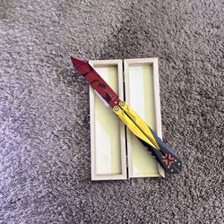 Chewmeter Game Valorant Champion Knife 2022 - Cuchillo de artes marciales rojo rubí brillante, colección de juegos, decoración de escritorio, mochila,