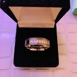 Wedding Rings *REAL Diamonds On Both Rings