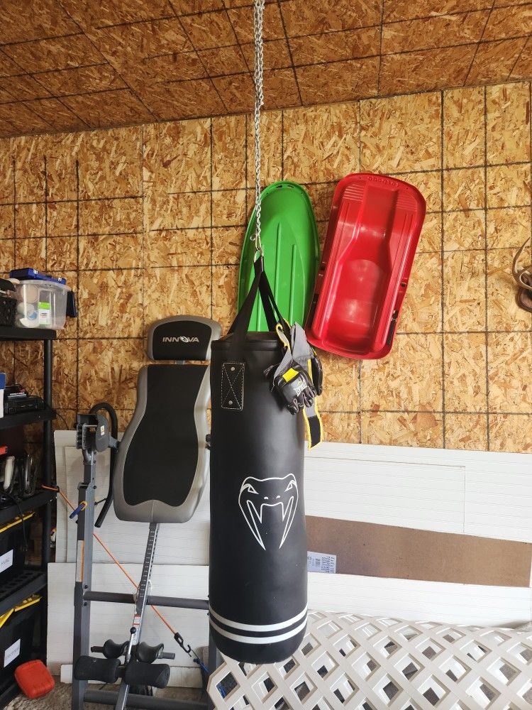 Venom Punching Boxing Bag And Gloves