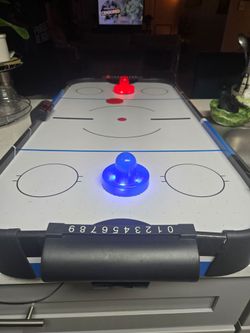 MD Sports Tabletop Air Hockey Arcade Game Designed for Tabletop Play.  Used-works good