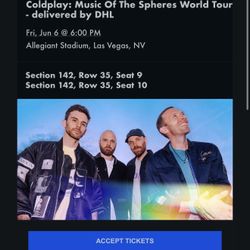 COLDPLAY TICKETS LAS VEGAS