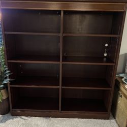 Solid Cherry Wood Shelf/ Entertainment Center 