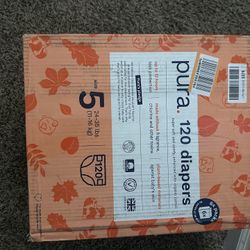 120 Diapers. Size 5