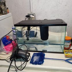 5.5 Gallon Aquarium Setup In Excellent Gently Used Condition Everything You Need To Get Started 