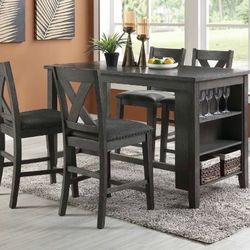 Counter height dining table set