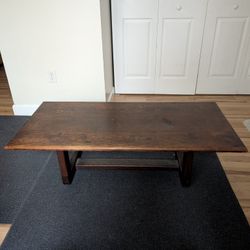 Brown coffee table