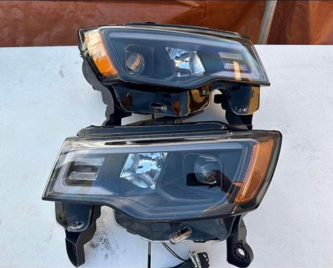 17-22 Jeep Grand Cherokee LED Switchback Headlights Faros Calaveras Micas Luces 